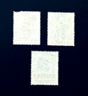 Italy Eritrea Stamp Lot - 1924 Elephant Lion Overprint Red Blue Mint R31