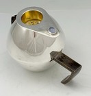 Finland Sterling Teapot For One With Strainer And Moonstone 1996