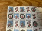 Vintage U s  Christmas Seals 1986 Full Sheet Of 36 Stamps   6 Tags Mnh