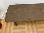 Vintage Coffee Table Mid Century Modern Wood Brown Retro Surfboard Danish 50s