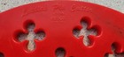 Vintage Kesco Red Plastic Floral Pie Lattice Cutter 8    Pies Thanksgiving Decor 