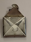1920s Horse Head Decorated Stamp Holder Envelope Shape Silver Plate    