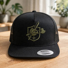 Kac Knight s Armament Crest Embroidered Snapback Hat Tactical Black Trucker Cap