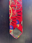 Gianfranco Ferr   Silk Tie Vibrant Floral   Nautical Pattern Made In Italy Vtg