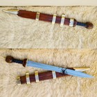 Historical Roman Mainz Gladius Sword 30  Handmade C45 Steel Rose Wood Handle
