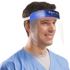 Transparent Adjustable Pet Face Shield Pack 50 Units Eco Friendly Anti Fog