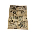 1939 Sunday News Map British Empire Europe Changing Wwii Vintage Insert Ephemera