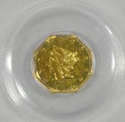 1854 California Gold Octagonal Liberty Head 1 2 Dollar Pcgs Au 55 Bg-308