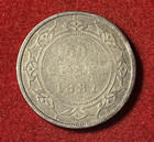 Newfoundland 50 Cents 1881 Silver Coin Km 6 T10300
