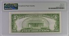 1934  5 Silver Certificate     Pmg Unc 64-epq     Fr-1650 Uncirculated Unc    trusted   