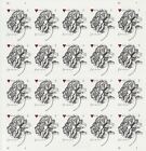 Wedding Vintage Rose Sheet Of 20 Forever Stamps Mnh  4959