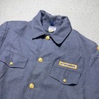 Vintage Us Mail Letter Carrier Coat Mens Large Blue Quilted Postal Uniform 70s