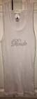 Women   s Nwot Classy Bride White Tank Top Size-m
