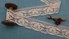 Antique French Bobbin Lace Trim Ribbon Cotton Dentelle Du Puy En Velay Vintage