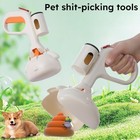 Portable Dog Pooper Scooper With Bag Holder     Hands-free Pet Waste Picker For Ya