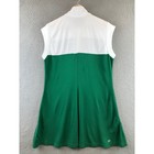 Lacoste Sport Sleeveless Tennis Dress Green Colorblock Zip Neck Womens Size 44