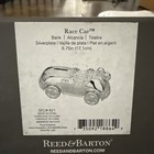 Reed   Barton Lrenox Silver Plated Race Car Coin Bank New In Box