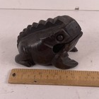 Vintage Carved Guiro Percussion Wooden Frog Instrument Croaking Ribbit Zz Frog