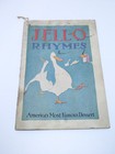 Jell-o Rhymes 1920s Antique Advertising Recipes Booklet 
