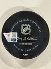 Marc Andre Fluery Autographed Golden Knights Puck With Flower
