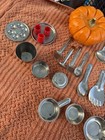 Vtg Childs Baking   Cooking Aluminum Kitchen Dishes Pans Play Lot 19pc