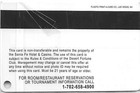 Santa Fe Casino - Las Vegas  Nv - 4th Issue Slot Card  Diff Text On Rev  blank 