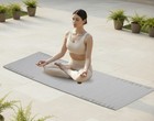 Yoga Mat Thick Non Slip Cotton Exercise Workout Mat Pilates Rug 2x6 Ft