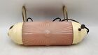 Vintage Art Deco Pink Frosted Glass Headboard Bed Bullet Lamp Light Mcm  read 