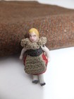 Antique German Hertwig Carl Horn Bisque Girl Doll Maid Dollhouse Mini 1 5    Excel
