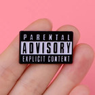 Warning Language Enamel Pin Funny Retro Lapel Pin Badge Gift Free Shipping