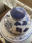 Vintage Chinese Ginger Jar Blue   White Porcelain Large 19   