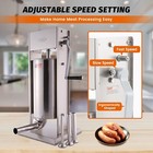 Hakka 7lbs - 32lbs Sausage Stuffer 2 Speed Stainless Steel  Meat Filler Machine