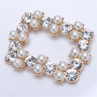 1pc Shoe Clips Rhinestones Metal Faux Pearl Bridal Prom Shoes Buckle Decor seil