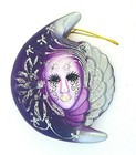 Ceramic Small Masquerade Mardi Gras Mask Wall Hanging D  cor Ornament Party Favor