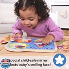 Melissa And Doug   Ms  Rachel    Wooden Peek-a-boo Jumbo Peg Puzzle  4-piece Wit
