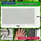 2 Pack 10 X 20 Ft Mosquito Netting garden Mesh Netting Barrier balcony Privacy S