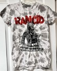 Rancid T Shirt Womens Medium Tie Dye Grey Red Punk Rock Ska Streetwear Euc