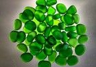 Green Rounded Frosted Tumbled Beach Glass  approx  1 Kilogram 1-1 5  Inches 