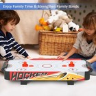 Table Top Air Hockey Arcade Table Kids Toy Portable 36 x18  Game Room 2 Pushers