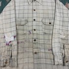 Vintage 1930s Winter Wear Cotton Plaid Distressed Flannel Shirt Men s Size Large