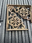 Pair Vintage C1890 Cast Metal Shelf Bracket - 5 5 X 4    Great Victorian Design