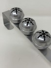 Jingle Bells Silver 15  Wreath Hanger With Bells Over The Door - Christmas