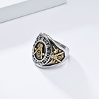 Vintage Freemason Masonic Signet Ring Stainless Steel Men s Ag Ring Size 7-15