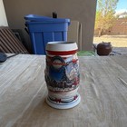 Budweiser 2001 Holiday Beer Stein Mug  holiday At The Capitol  Breweriana