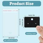 Earring Cards jewelry Display Cards Card For Selling Inches  Black 