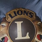International Lions Club Vintage Wall Plaque Meeting Sign