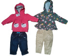 Huge Lot Bundle Of Baby Girls Clothes 16 Pieces Fall winter Size 3-6 Months
