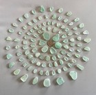 Beach Sea Glass Sea Foam Blue 100 Pieces Genuine Surf-tumbled Mendocino Ca