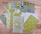 30  Pcs Green Junk Journal Papers   Cardstock Scrapbook Collage 