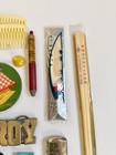 Vintage Junk Drawer Lot- Toys  Tokens  Pins  Rulers  Watch  Decor  Collectibles